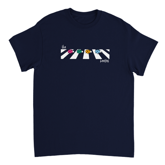 The Beetles crossing Abbey Road - Pastel